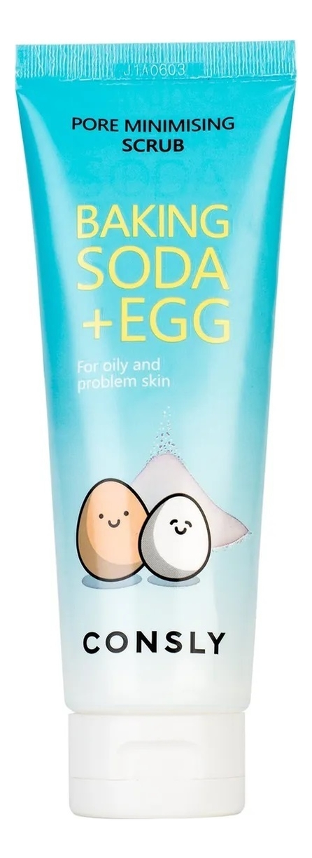 Скраб для лица с содой и яичным белком Baking Soda & Egg Pore Minimising Scrub 120мл скраб для лица consly скраб для лица с содой и яичным белком baking soda