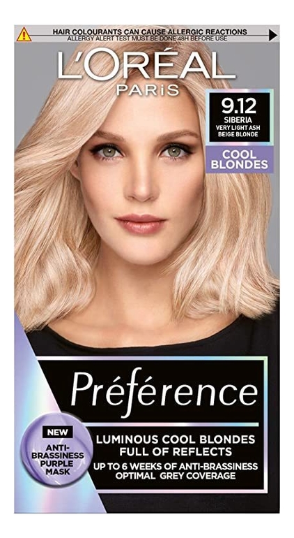 Купить Краска для волос Preference 60мл: 9.12 Сибирь, L'oreal