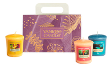 Yankee Candle Набор 3 Votive 3*49г (свеча Tropical Starfruit + свеча The Last Paradise + свеча Moonlit Cove)