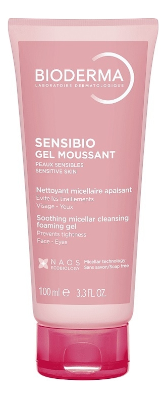 Очищающий гель для лица Sensibio Gel Moussant: Гель 100мл очищающий гель для лица sensibio gel moussant гель 500мл