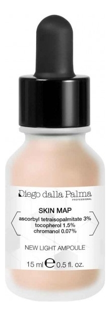 Купить Интенсивная сыворотка для сияния кожи лица Skin Map New Light Ampoule 15мл, Diego dalla Palma