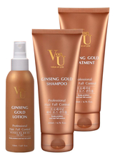 Von-U Набор для ухода за волосами Ginseng Gold (шампунь 200мл + кондиционер 200мл + лосьон 150мл)