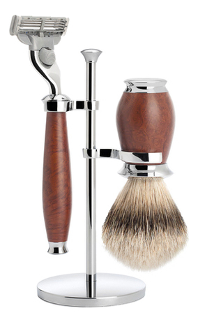 

Набор Бриар Classic Purist (помазок барсучий ворс высшей категории Silvertip + бритва Mach3)