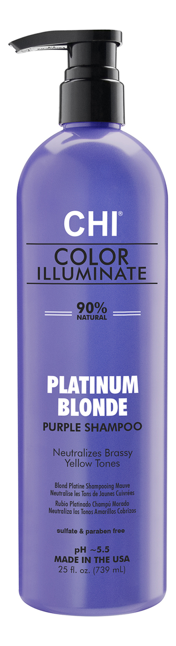 Шампунь для волос Color Illuminate Platinum Blonde Shampoo: Шампунь 739мл шампунь chi color illuminate platinum blonde shampoo 355 мл