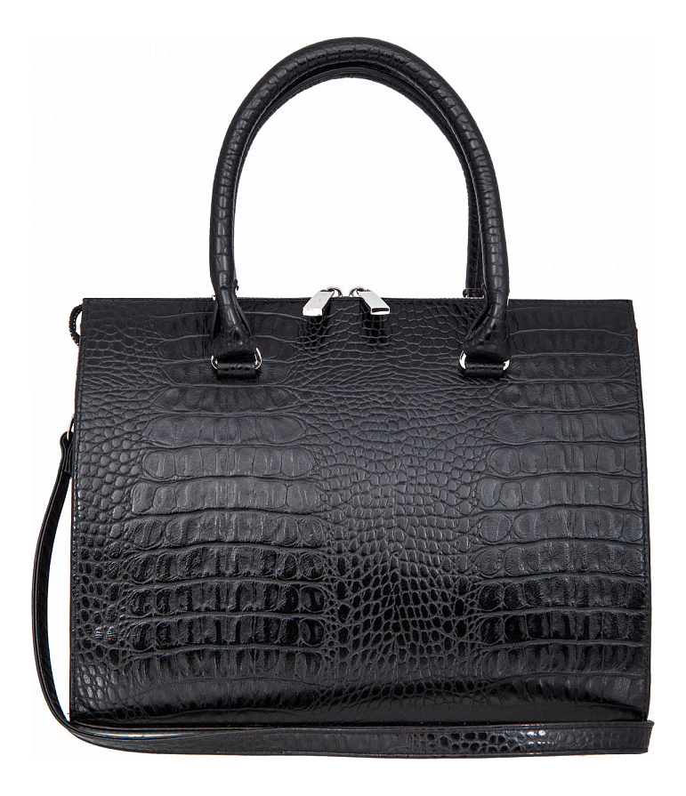 

Женская сумка Croco Black Cap 7523