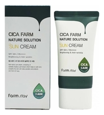 Farm Stay Успокаивающий солнцезащитный крем с центеллой Cica Farm Nature Solution Sun Cream SPF50+ PA++++ 50мл