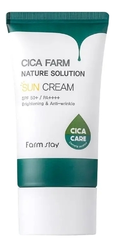 Успокаивающий солнцезащитный крем с центеллой Cica Farm Nature Solution Sun Cream SPF50+ PA++++ 50мл