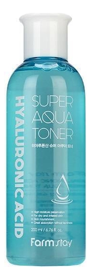

Увлажняющий тонер для лица с гиалуроновой кислотой Hyaluronic Acid Super Aqua Toner 200мл