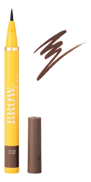 

Фломастер для бровей Fleur Du Soleil Brow Marker 0,7мл: No 2, Фломастер для бровей Fleur Du Soleil Brow Marker 0,7мл