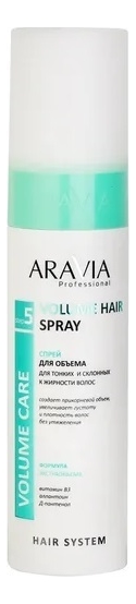 Купить Спрей для объема тонких и склонных к жирности волос Volume Hair Spray 250мл, Aravia