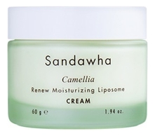 Sandawha Увлажняющий крем для лица с липосомами на основе экстракта камелии японской Camellia Renew Moisturizing Liposome Cream 60г