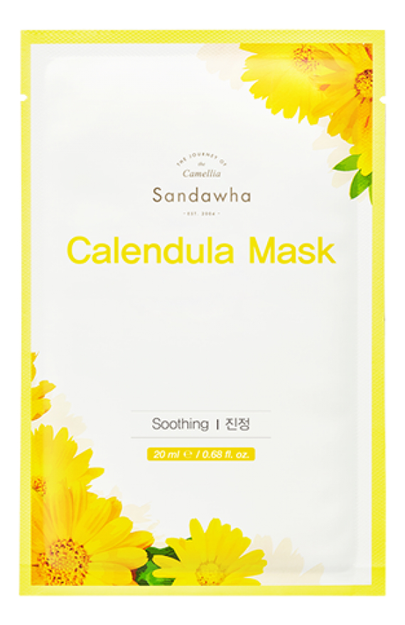 

Успокаивающая тканевая маска для лица на основе экстракта календулы Calendula Soothing Mask 20мл