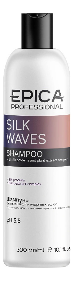 Шампунь для вьющихся и кудрявых волос Silk Waves Shampoo: Шампунь 300мл