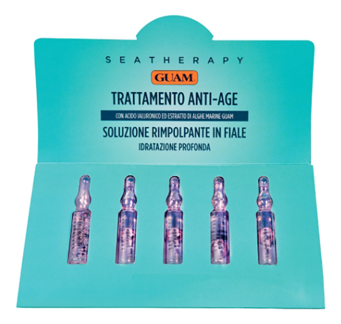 

Омолаживающие ампулы для лица с гиалуроновой кислотой Seatherapy Trattamemto Anti-Age Soluzione Rimpolpante In Fiale 5*2мл