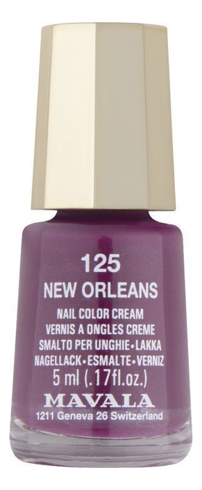 

Лак для ногтей Nail Color Cream 5мл: 125 New Orleans, Лак для ногтей Nail Color Cream 5мл