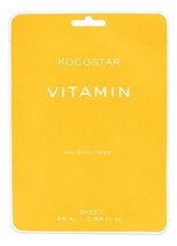 Kocostar Антиоксидантная тканевая маска для сияния кожи с витаминами Vitamin Mask 25г