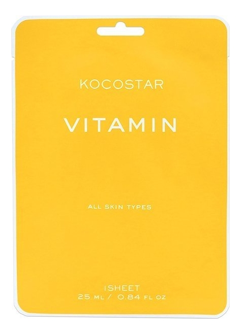 Купить Антиоксидантная тканевая маска для сияния кожи с Витаминами Vitamin Mask 25г, Kocostar