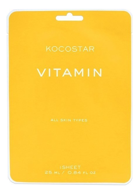

Антиоксидантная тканевая маска для сияния кожи с Витаминами Vitamin Mask 25г