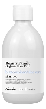 Шампунь для ежедневного ухода за волосами Beauty Family Shampoo Biancospino & Aloe Vera