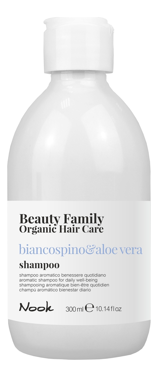 

Шампунь для ежедневного ухода за волосами Beauty Family Shampoo Biancospino & Aloe Vera: Шампунь 300мл, Шампунь для ежедневного ухода за волосами Beauty Family Shampoo Biancospino & Aloe Vera