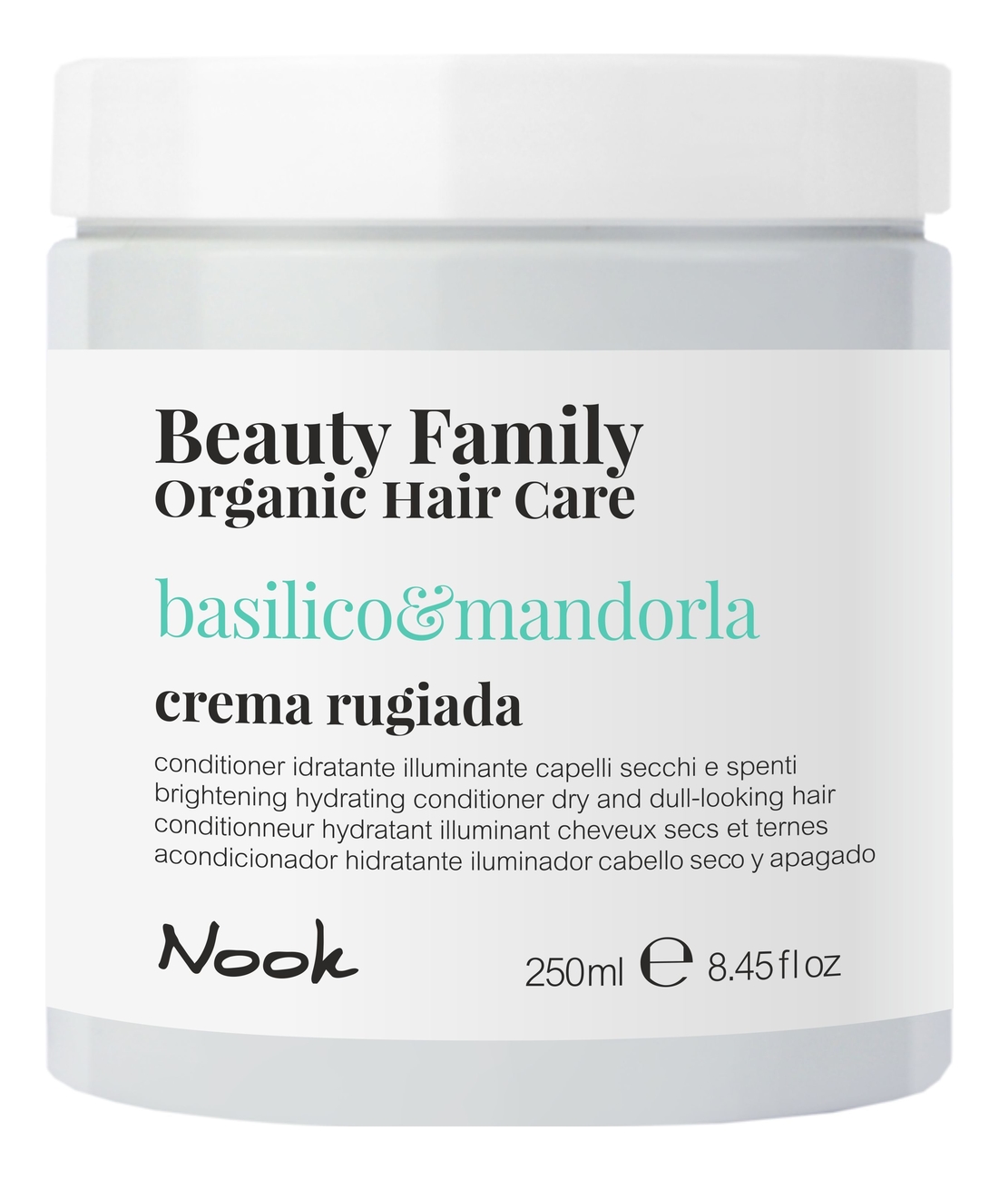 

Крем-кондиционер для сухих и тусклых волос Beauty Family Crema Rugiada Basilico & Mandorla: Крем-кондиционер 250мл, Крем-кондиционер для сухих и тусклых волос Beauty Family Crema Rugiada Basilico & Mandorla