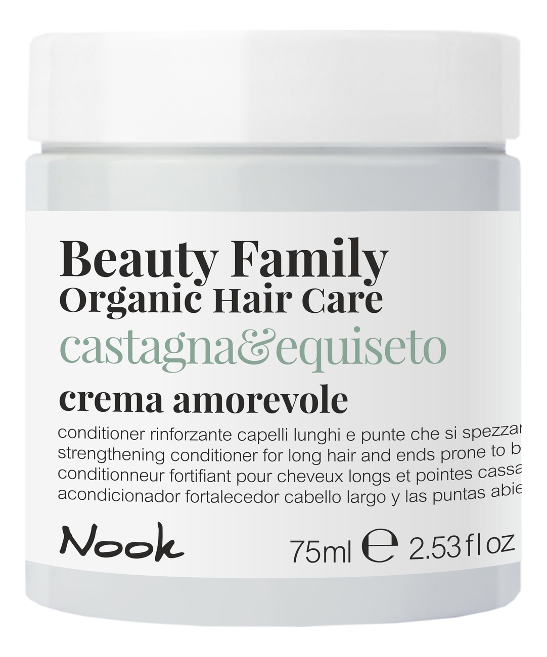 

Крем-кондиционер для ломких и секущихся волос Beauty Family Crema Amorevole Castagna & Equiseto: Крем-кондиционер 75мл, Крем-кондиционер для ломких и секущихся волос Beauty Family Crema Amorevole Castagna & Equiseto