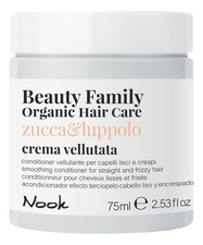 Nook Разглаживающий крем-кондиционер для прямых и вьющихся волос Beauty Family Crema Vellutata Zucca & Luppolo