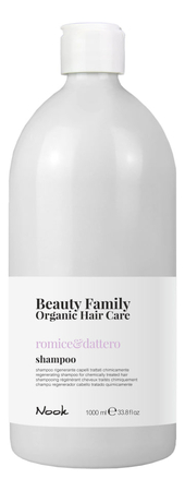 Nook Восстанавливающий шампунь для химически обработанных волос Beauty Family Shampoo Romice & Dattero