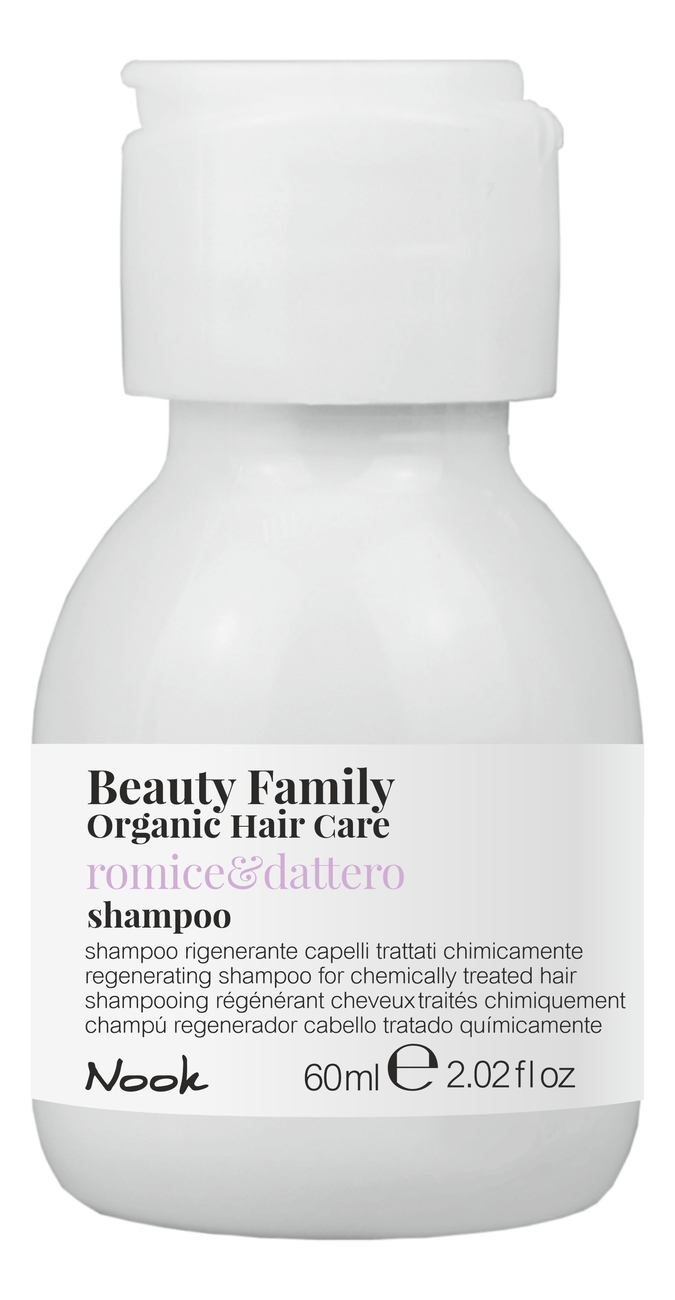 

Восстанавливающий шампунь для химически обработанных волос Beauty Family Shampoo Romice & Dattero: Шампунь 60мл, Восстанавливающий шампунь для химически обработанных волос Beauty Family Shampoo Romice & Dattero