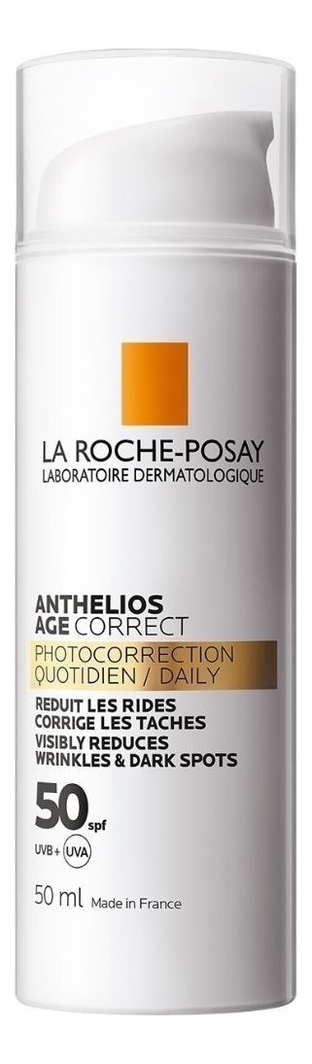 Антивозрастной солнцезащитный крем для лица Anthelios Age Correct Daily SPF50 50мл