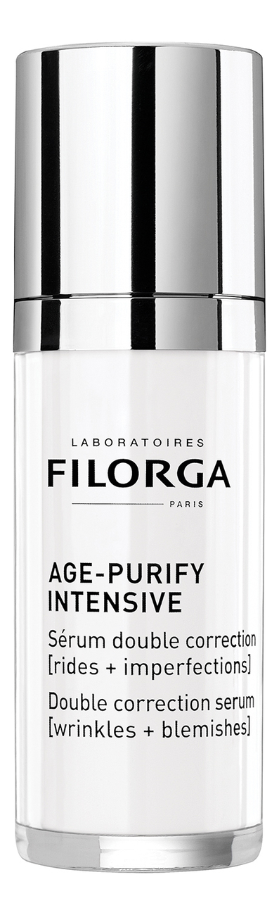 Корректирующая сыворотка для лица двойного действия Age-Purify Intensive 30мл флюид корректирующий двойного действия filorga age purify [wrinkles imperfections] 50 мл