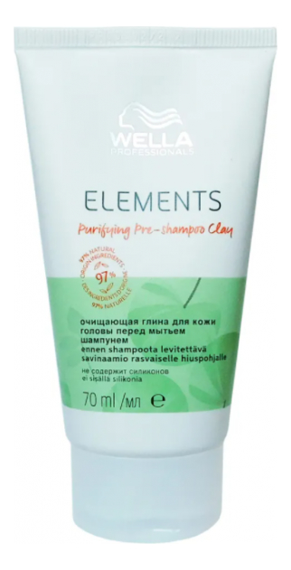 цена Очищающая глина для кожи головы перед мытьем шампунем Elements Purifying Pre-Shampoo Clay 70мл