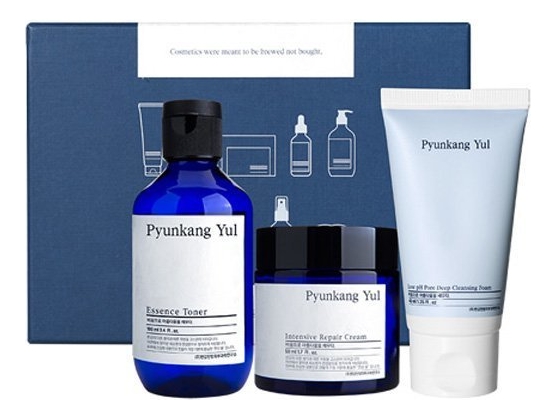 

Набор для лица Skin (крем Intensive Repair Cream 50мл + тонер Essence Toner 100мл + пенка Low pH Pore Deep Cleansing Foam 40мл)