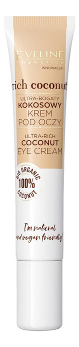 Богатый питательный кокосовый крем для кожи вокруг глаз Rich Coconut Eye Cream 20мл