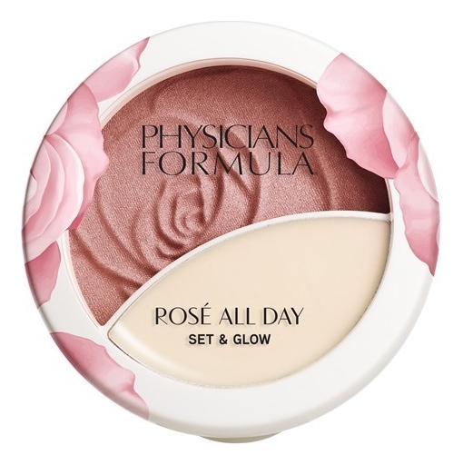 Хайлайтер для лица 2 в 1 Rose All Day Set & Glow 8,3г + 2г: Розовое сияние