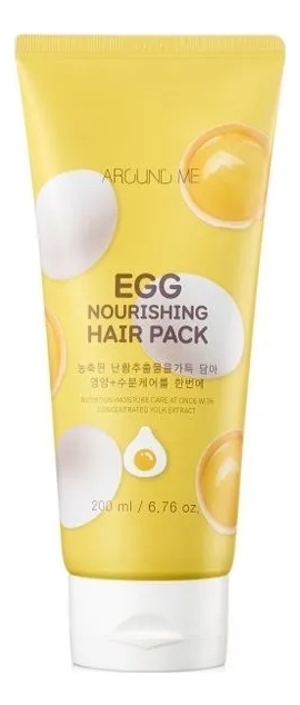 Питательная маска для волос Around Me Egg Nourishing Hair Pack 200мл