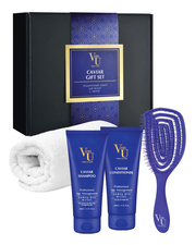 Von-U Набор для волос Caviar (шампунь 200мл + кондиционер 200мл + расческа + полотенце)