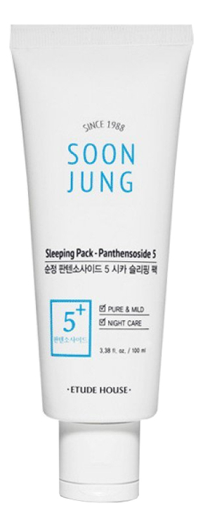 Маска ночная для лица Soon Jung Sleeping Pack 100мл ночная маска для лица с коллагеном collagen sleeping pack 100мл