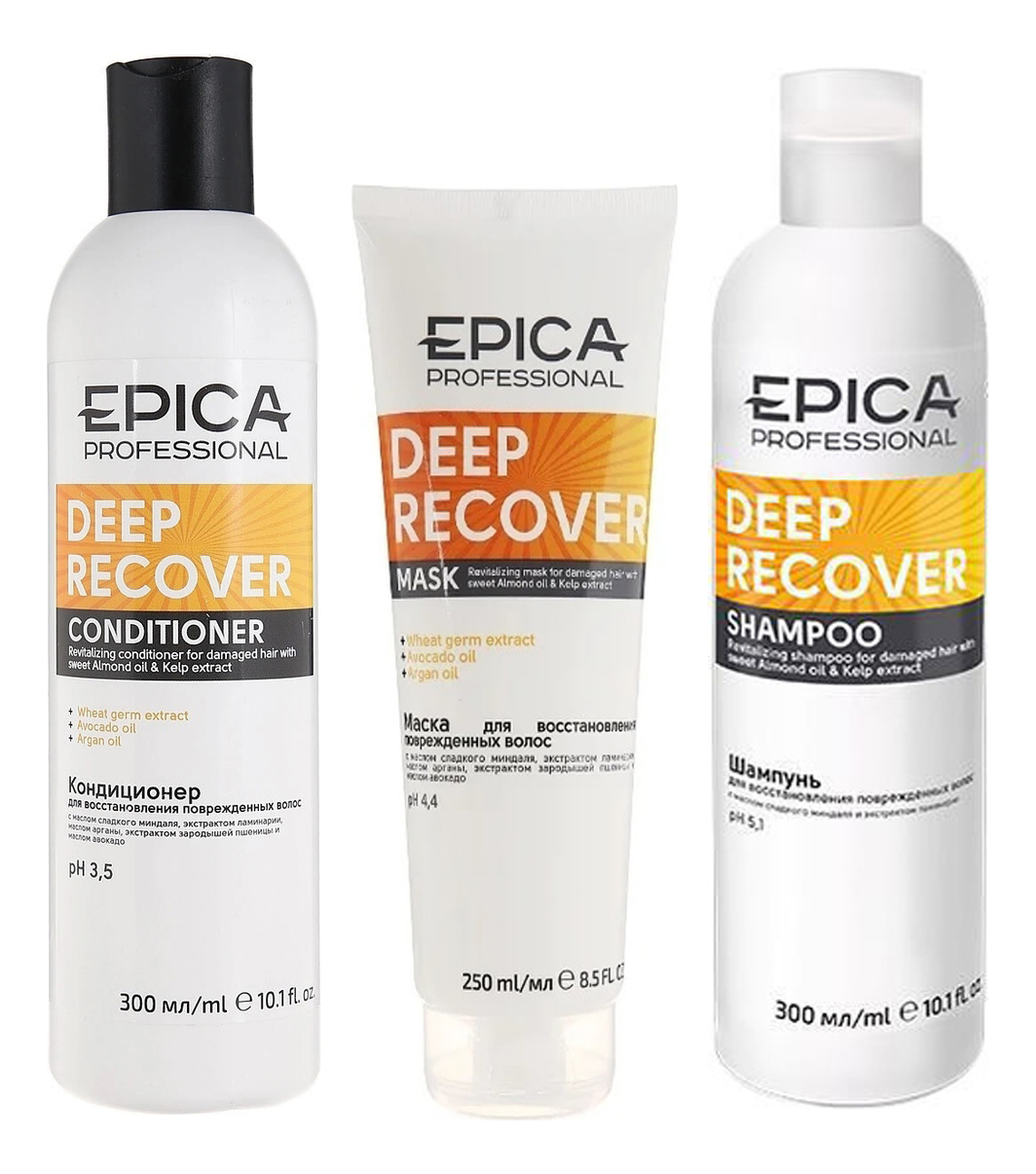 

Набор для волос Deep Recover (шампунь 300мл + кондиционер 300мл + маска 250мл)