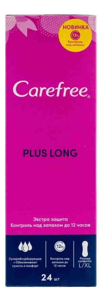 

Прокладки гигиенические на каждый день Plus Long L/XL 24шт