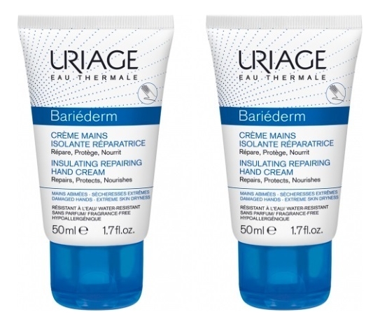 

Восстанавливающий крем для рук Bariederm-Cica Creme Mains Isolante Reparatrice: Крем 2*50мл, Восстанавливающий крем для рук Bariederm-Cica Creme Mains Isolante Reparatrice