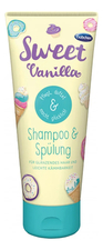 Bubchen Детский шампунь-бальзам для волос Сладкая ваниль Shampoo & Spulung 230мл