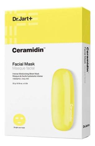 Тканевая маска для лица Ceramidin Facial Mask: Маска 5*22г