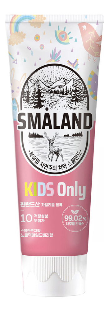 

Детская зубная паста 6+ Smaland Nordic Mild Raspberry 80г