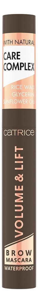 

Тушь для бровей Volume & Lift Brow Mascara Waterproof: 040 Dark Brown, Тушь для бровей Volume & Lift Brow Mascara Waterproof