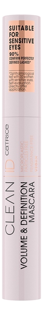 Тушь для ресниц Clean ID Volume & Definition Mascara No010 Ultimate Black 7мл