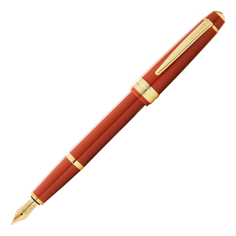 

Перьевая ручка Bailey Light Polished Amber Resin And Gold Tone AT0746-13FF