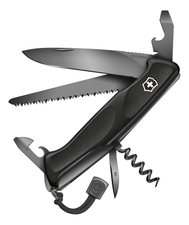 Victorinox Нож перочинный Rangergrip 55 Onyx Black 130мм, 12 функций с фиксатором лезвия 0.9563.C31P