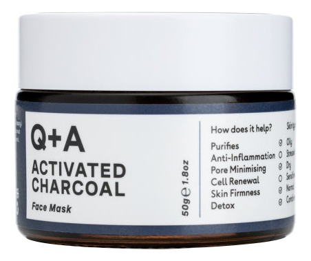 Очищающая маска для лица с активированным древесным углем Activated Charcoal Face Mask 50г