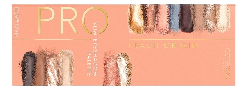 

Палетка теней для век Pro Slim Eyeshadow Palette Peach Origin Golden Afterglow 10,6г